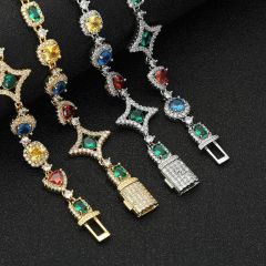 16英寸彩色锆石项链(10件批发价)